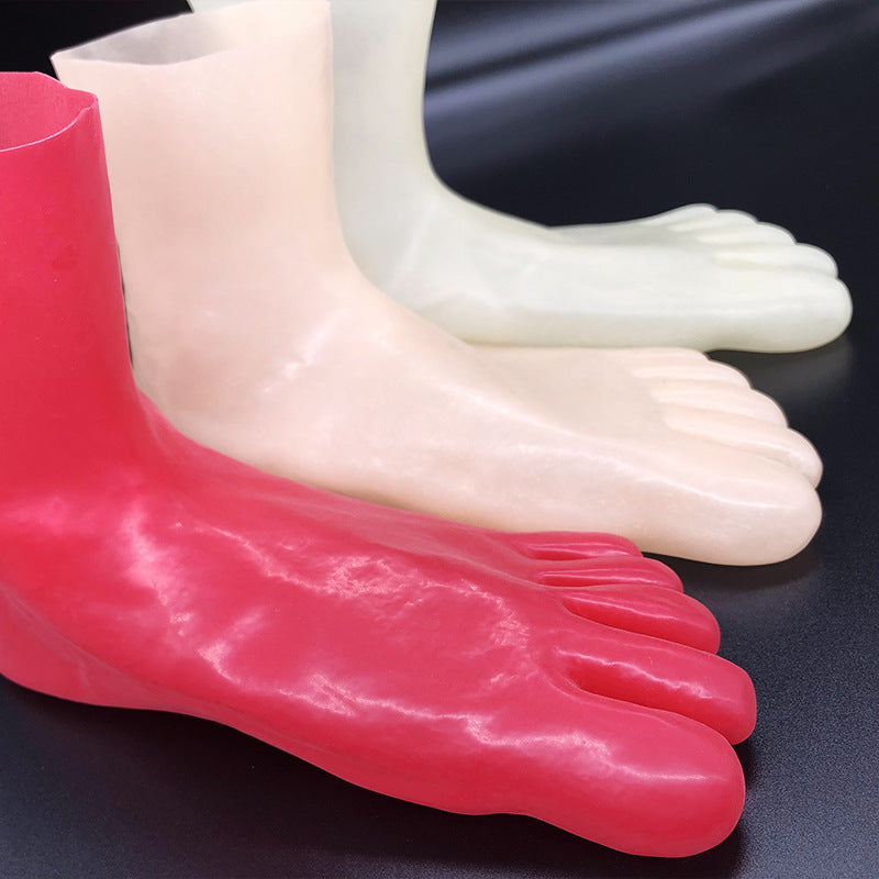 Creative Simple Three-dimensional Latex Short Five-finger Socks