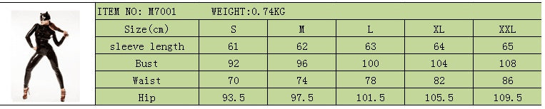 Wonder Beauty – combinaison Catsuit Sexy en Faux cuir pour femme, Costume d'halloween Catwoman avec masque, body en vinyle PVC Latex noir S-XXL 