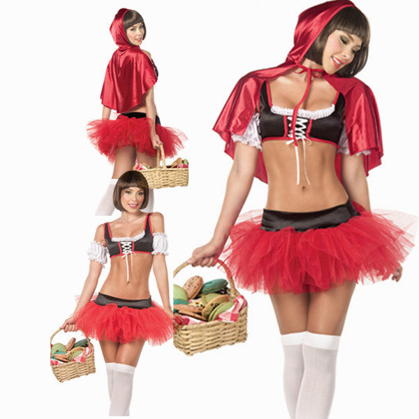 Costume sexy uniforme du petit chaperon rouge