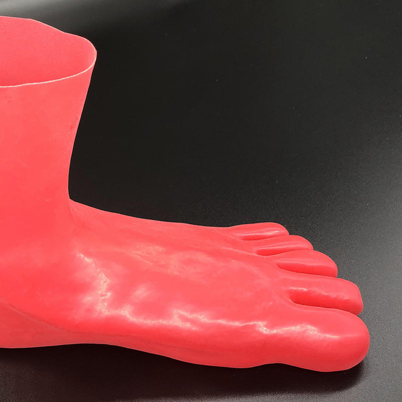 Creative Simple Three-dimensional Latex Short Five-finger Socks