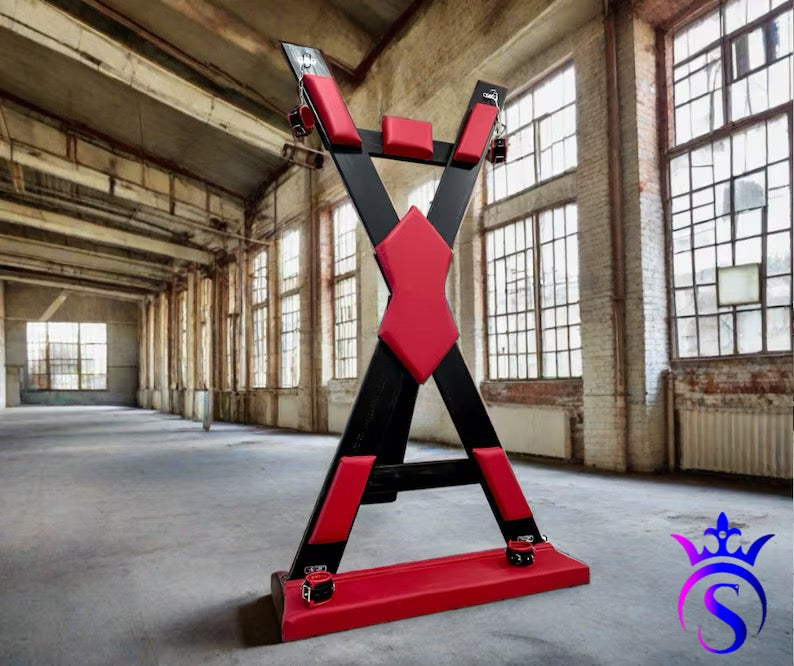 Croix de Saint André BDSM Personnalisée (Acompte)