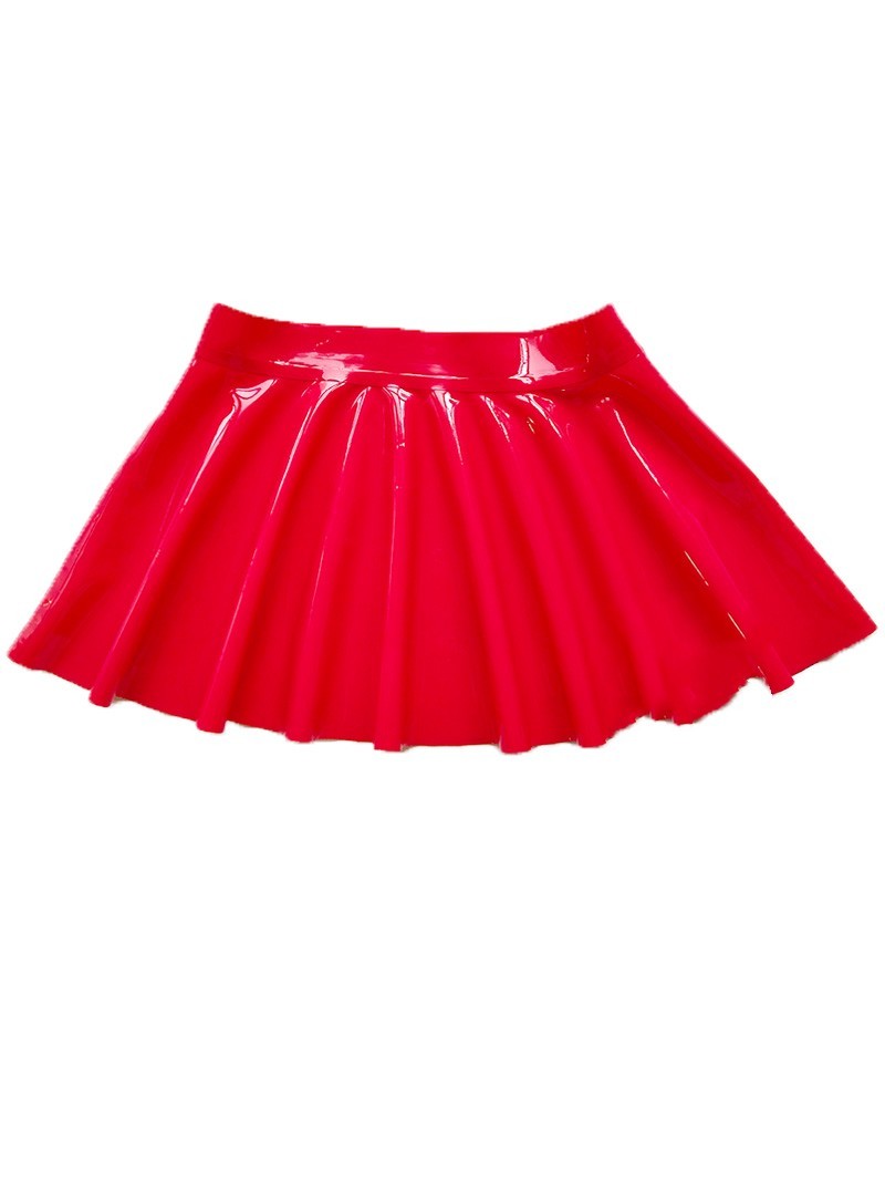 New Latex Colored Sun Short Skirt