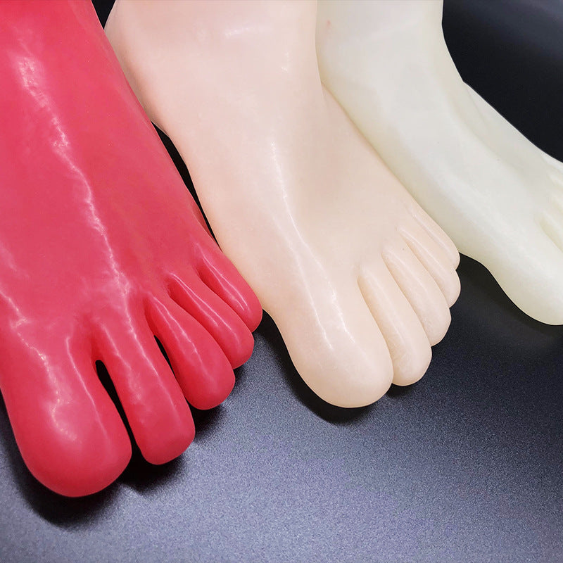 Creative Simple Three-dimensional Latex Short Five-finger Socks