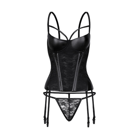 Haut et sous-vêtements gainants avec porte-jarretelles